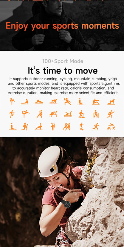 2025 New T-Rex 3 Ultra GPS Smart Watch Men 10ATM IP68 Waterproof Built-in Dual-band GNSS Compass Military Sport Smart Watch
