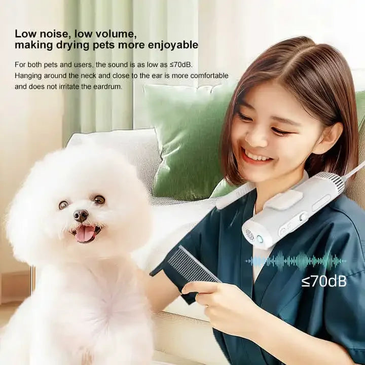 Pet Hair Dryer High Power Silent Hair Blowing Artifact Large and Small Dog Water Blower Special for Dogs