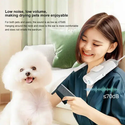 Pet Hair Dryer High Power Silent Hair Blowing Artifact Large and Small Dog Water Blower Special for Dogs