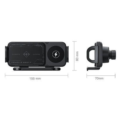 Car Wireless Charger Dual Coil Fold Screen Phone Fast Charging For Samsung Galaxy Z Fold 5 6 Flip 3 4 Air Vent Car Phone Holder