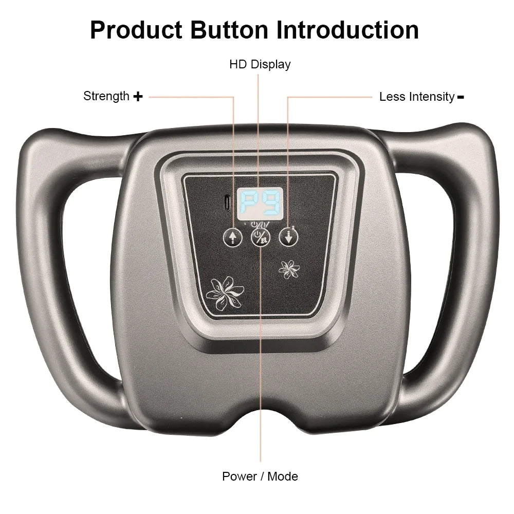 Fascia Gun Muscle Massager Gun Sixteen-head High Frequency Neck Shoulder Waist Massage Machine Professional Fascia Massage Gun