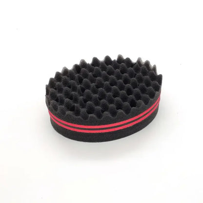 Hair Brush Sponge for Dreads Twists Big Holes Metal Hair Pick Comb Double-sided Breathable Perm Styling Brush for Hair Styling