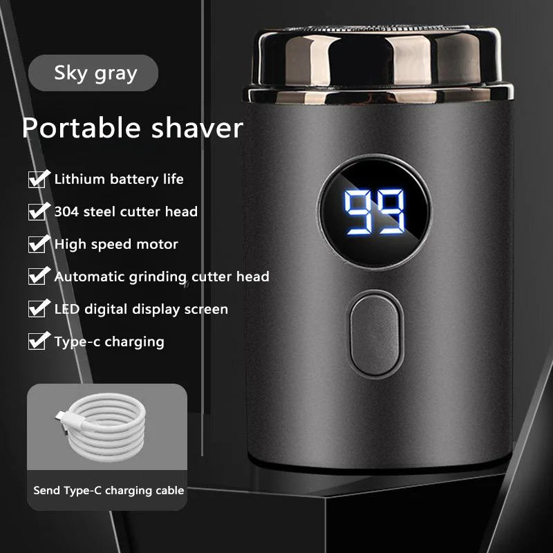 Xiaomi Electric Shaver Mini Led Digital Display Men Rechargeable Type-c Charging Car Portable Shaver  Men Women Home Razor