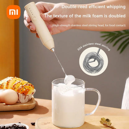 MIJIA Wireless Milk Frother Electric Handheld Blender Electrical CoffeeMaker Whisk Mixer Rechargable For Coffee Cappuccino Cream