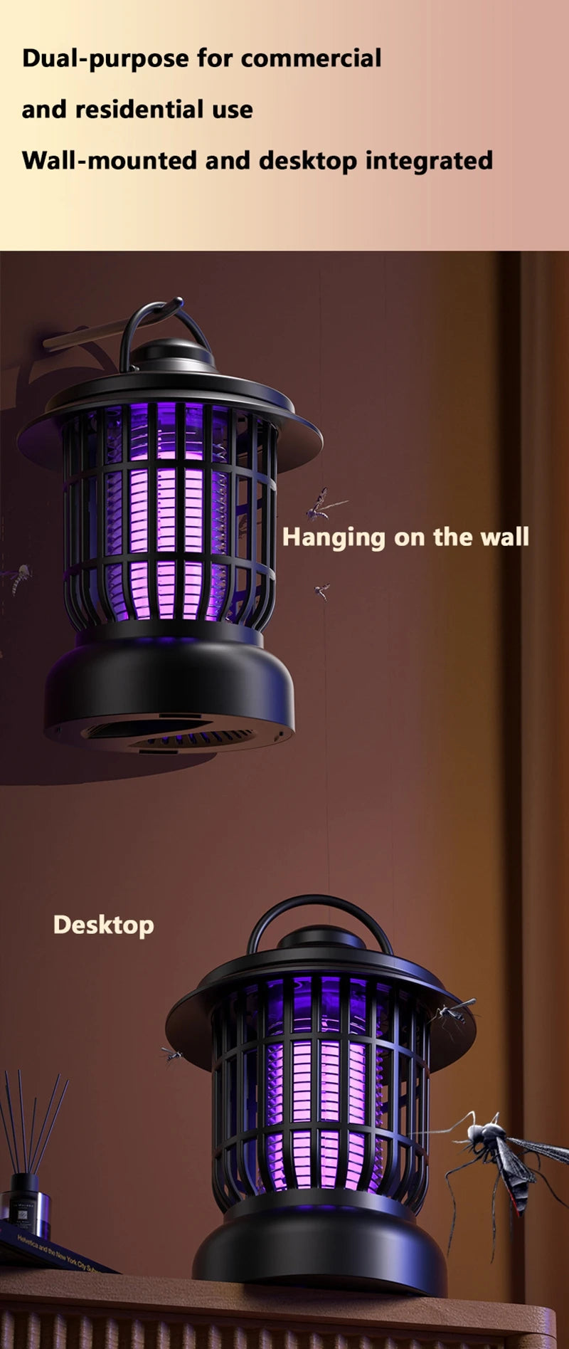 Xiaomi Electric Mosquito Killing Lamp Rechargeable Indoor Outdoor 2-in-1Anti Mosquito Trap Camping Lighting Quite Insect Killer