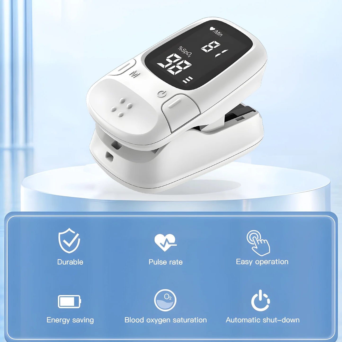 Health Portable Mini Finger Pulse Oximeter Blood Oxygen Saturation SpO2 Oximetro Oxymeter For Home