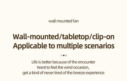 Circulating Clip Fan With Remote Control Mini Desktop Fan 4000 mAh Large Capacity Rechargeable Table Fan With Night Light