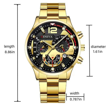 Fashion Mens Watches Luxury Quartz Wristwatch Calendar Luminous Clock Men Business Casual Steel Watch Reloj Hombre Часы Мужские