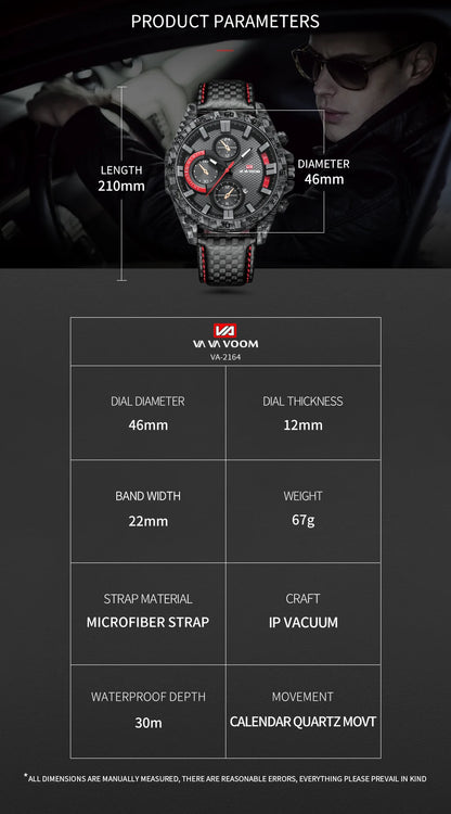 2023 New Famous Brand Luxury Business Sports Fashion Creative Leather Quartz Calendar 3ATM Waterproof Pilot Series Mens Watches