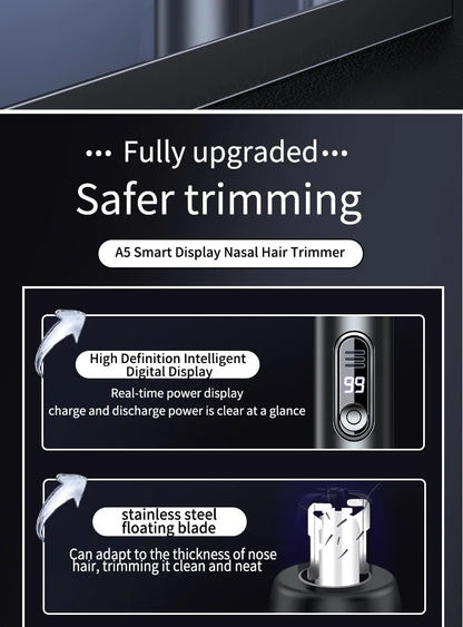 Mini Pocket Nose Hair Trimmer Painless Clipper Nose Ears Hair Eyebrow Waterproof Portable Trimmer For Men Women