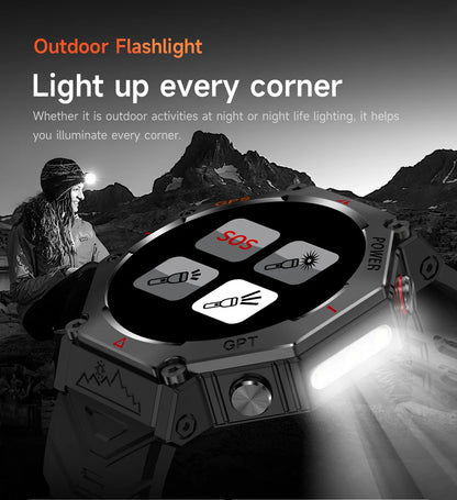 2025 New T-Rex 3 Ultra GPS Smart Watch Men 10ATM IP68 Waterproof Built-in Dual-band GNSS Compass Military Sport Smart Watch