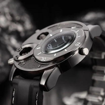 UTHAI CQ151 Retro Men's Personality Big Plate Watch Student Trend Sports Silicone Watch Men's Casual Business Quartz Watch