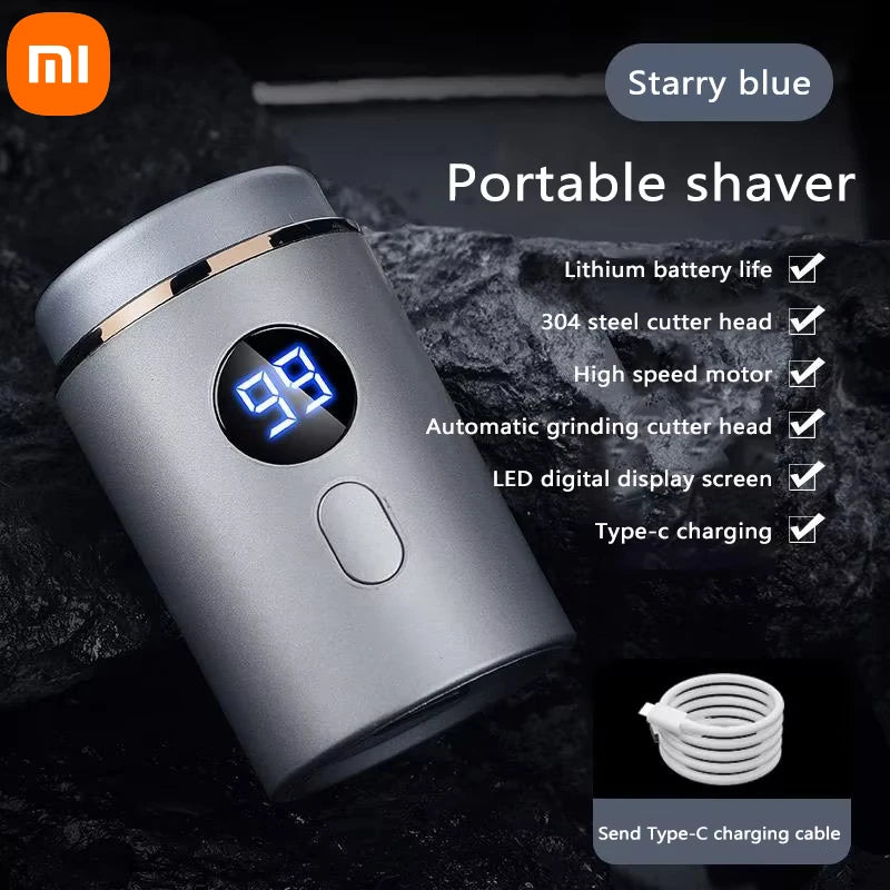 Xiaomi Electric Shaver Mini Led Digital Display Men Rechargeable Type-c Charging Car Portable Shaver  Men Women Home Razor