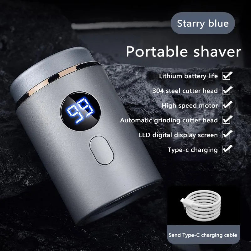 Xiaomi Electric Shaver Mini Led Digital Display Men Rechargeable Type-c Charging Car Portable Shaver  Men Women Home Razor