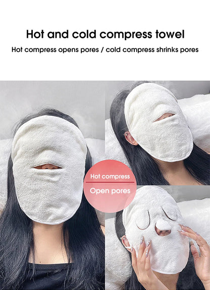 Hot compress towel hanging ear soft skin-friendly steam heating cold hot compress face towel wet compress irrigation face towel